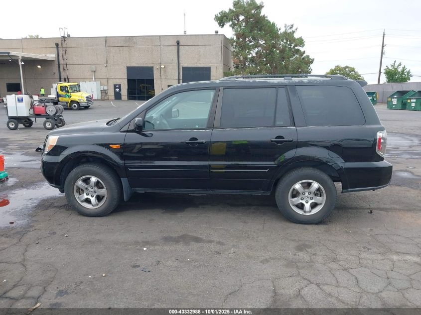 2008 Honda Pilot Ex-L VIN: 5FNYF28578B010504 Lot: 43332988