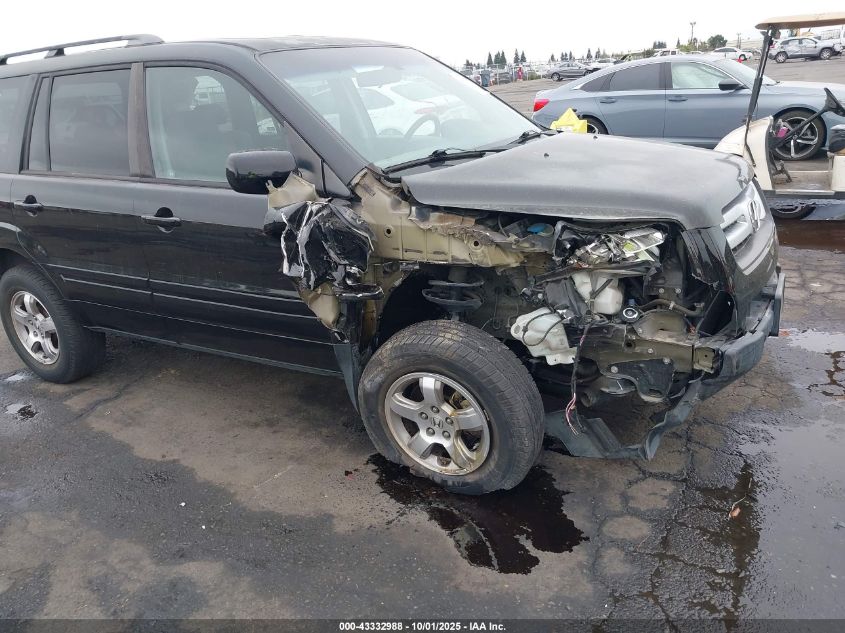 2008 Honda Pilot Ex-L VIN: 5FNYF28578B010504 Lot: 43332988