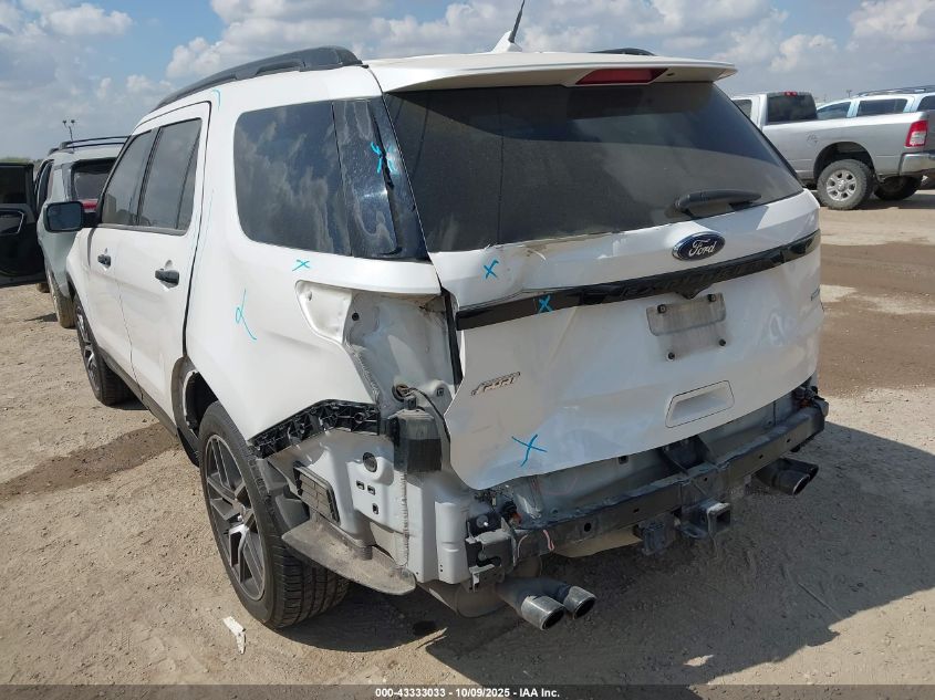 2018 Ford Explorer Sport VIN: 1FM5K8GT9JGB54970 Lot: 43333033