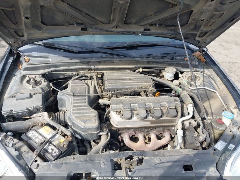 2001 Honda Civic Dx VIN: 1HGES15241L027171 Lot: 43333046