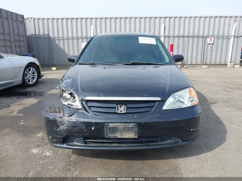 2001 Honda Civic Dx VIN: 1HGES15241L027171 Lot: 43333046