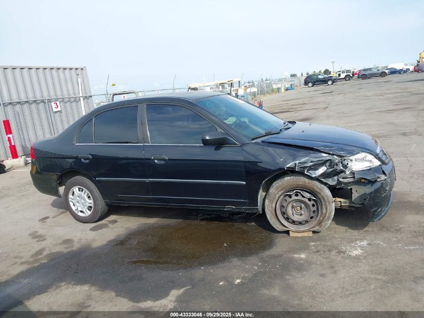 2001 Honda Civic Dx VIN: 1HGES15241L027171 Lot: 43333046