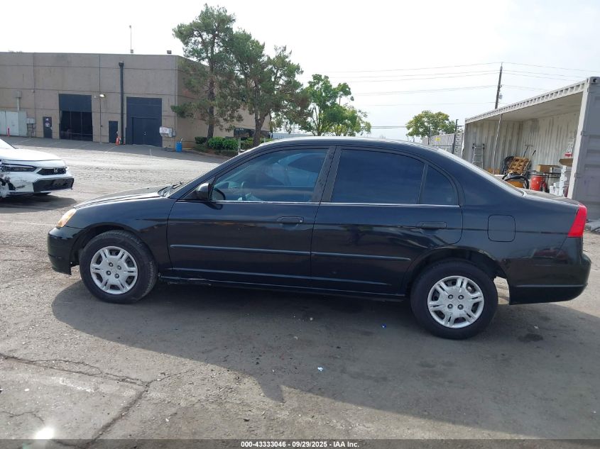 2001 Honda Civic Dx VIN: 1HGES15241L027171 Lot: 43333046