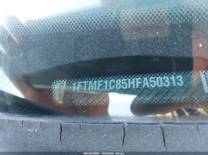 2017 Ford F-150 Xl VIN: 1FTMF1C85HFA50313 Lot: 43333082