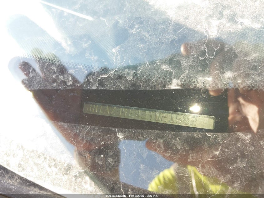 2003 Nissan 350Z Touring VIN: JN1AZ34E93T021582 Lot: 43333086