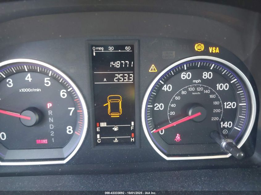 2009 Honda Cr-V Lx VIN: JHLRE38309C015315 Lot: 43333092