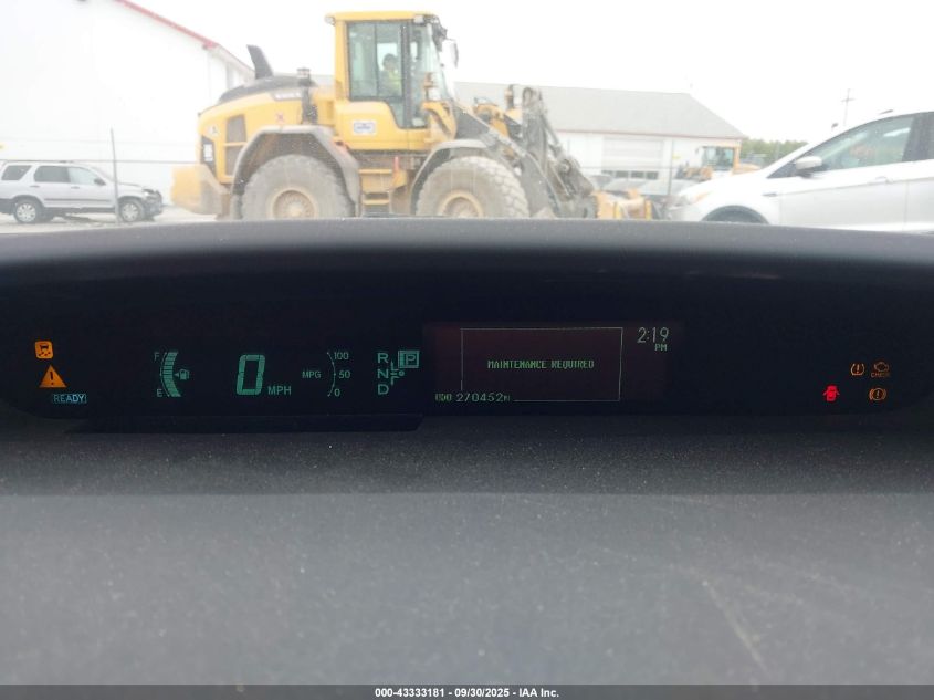 2012 Toyota Prius Two VIN: JTDKN3DU9C1510693 Lot: 43333181