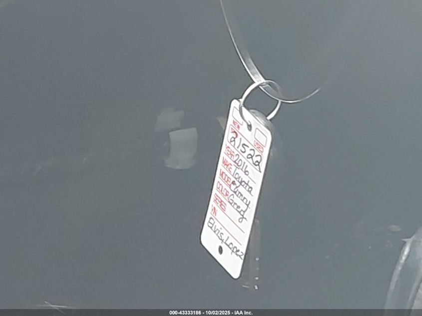 2016 Toyota Camry Se VIN: 4T1BF1FK8GU199500 Lot: 43333186