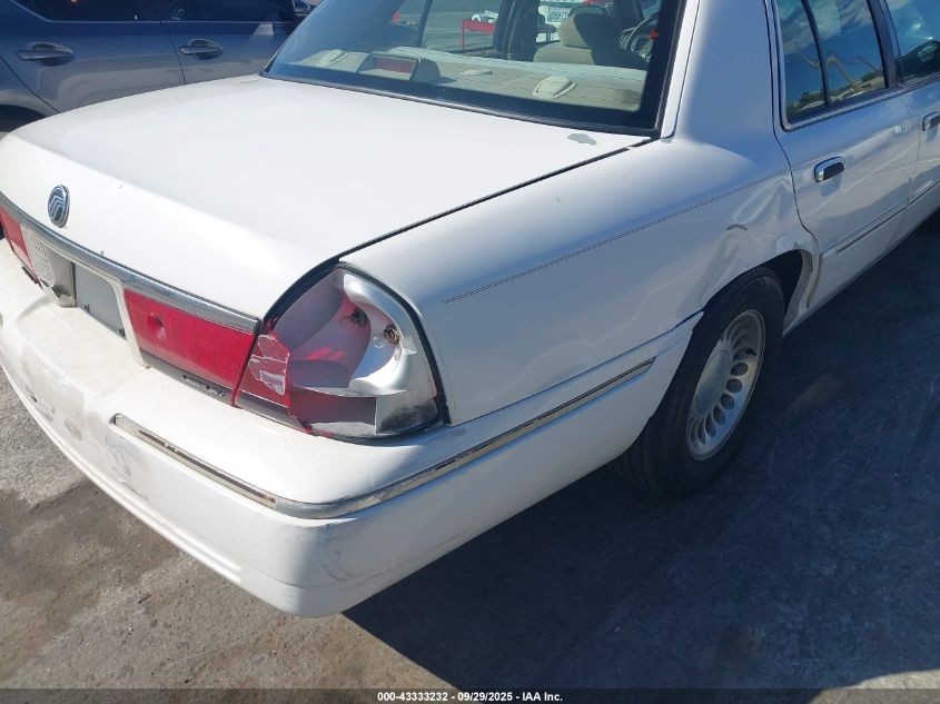 2000 Mercury Grand Marquis Ls VIN: 2MEFM75W1YX620291 Lot: 43333232