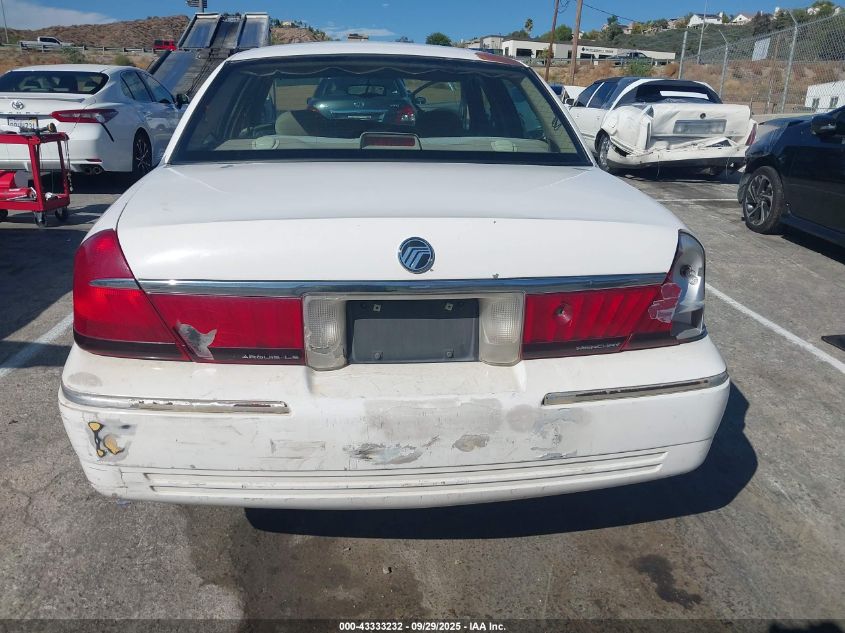 2000 Mercury Grand Marquis Ls VIN: 2MEFM75W1YX620291 Lot: 43333232