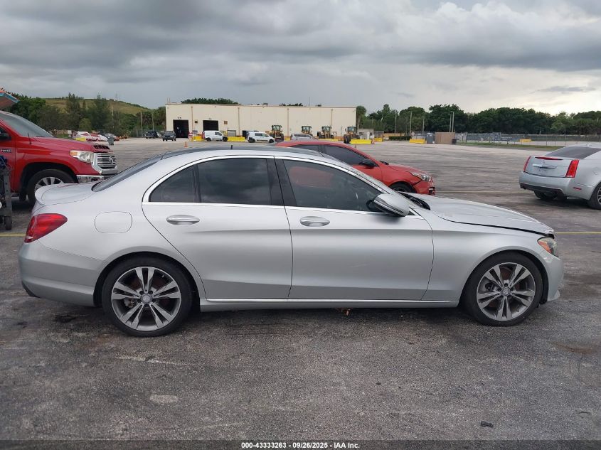 2016 Mercedes-Benz C 300 VIN: 55SWF4JB2GU150718 Lot: 43333263