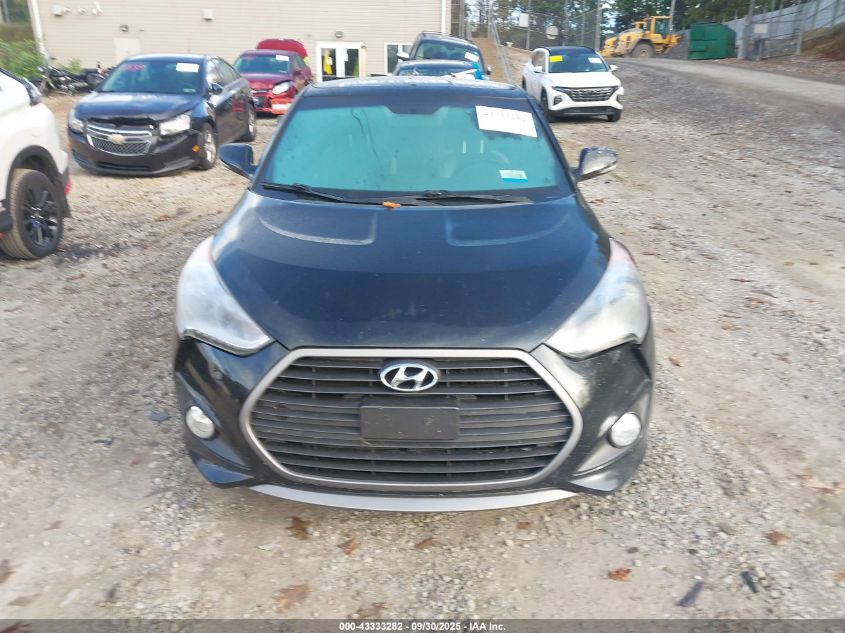 2016 Hyundai Veloster Turbo VIN: KMHTC6AE3GU266032 Lot: 43333282