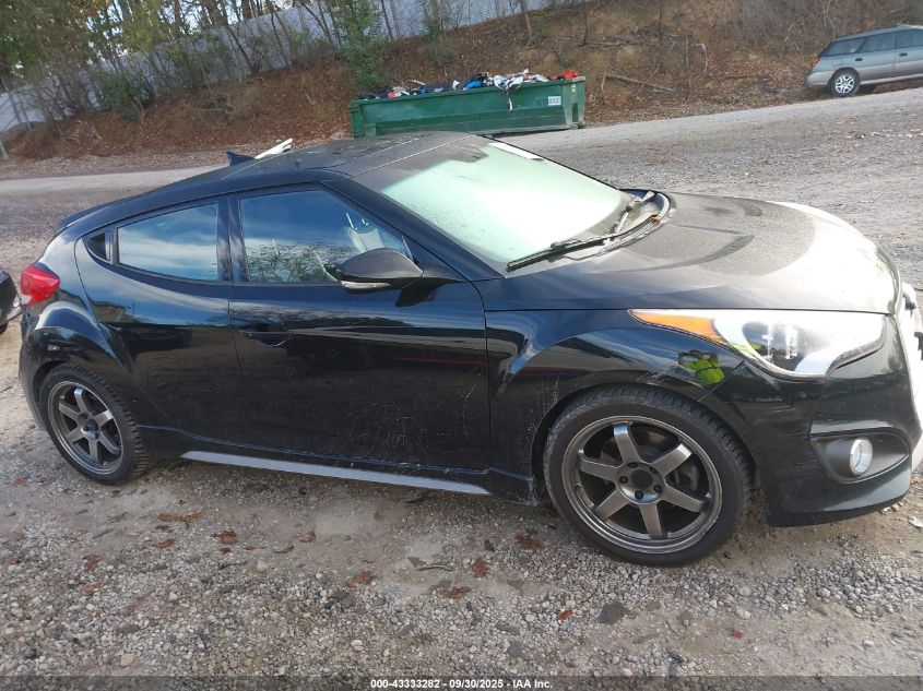 2016 Hyundai Veloster Turbo VIN: KMHTC6AE3GU266032 Lot: 43333282