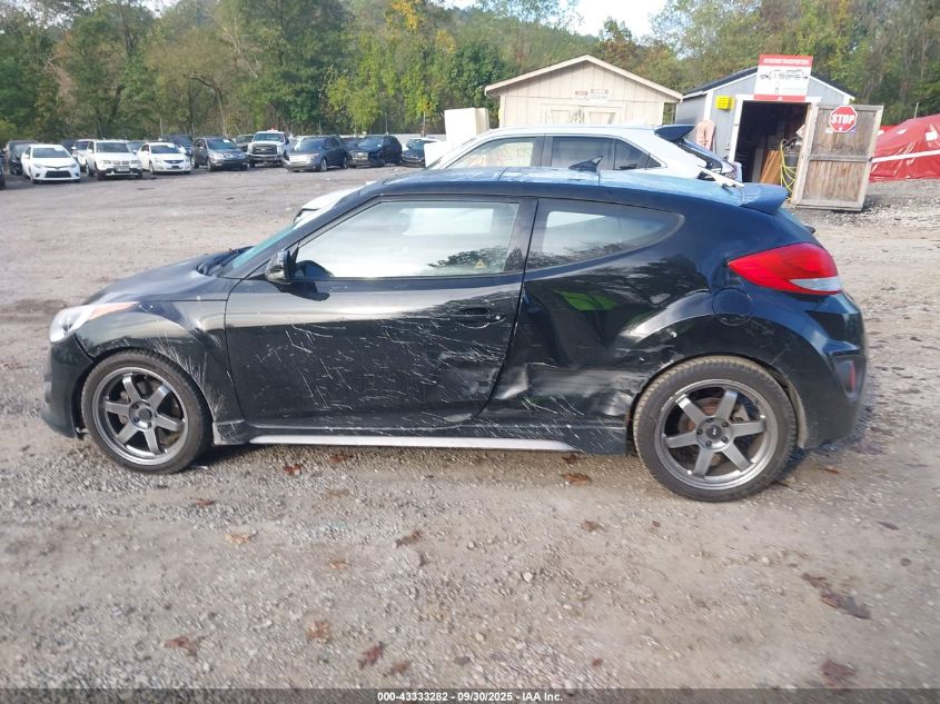 2016 Hyundai Veloster Turbo VIN: KMHTC6AE3GU266032 Lot: 43333282