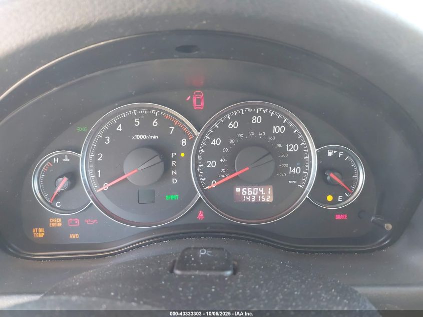 2008 Subaru Outback 2.5I/2.5I L.l. Bean Edition VIN: 4S4BP61C887330452 Lot: 43333303