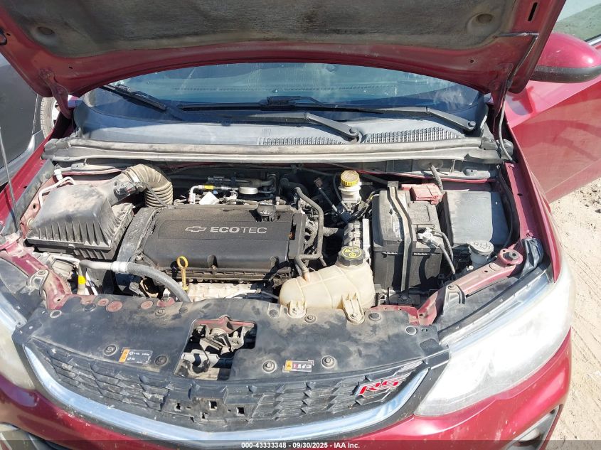 2018 Chevrolet Sonic Lt Auto VIN: 1G1JD5SH9J4108791 Lot: 43333348