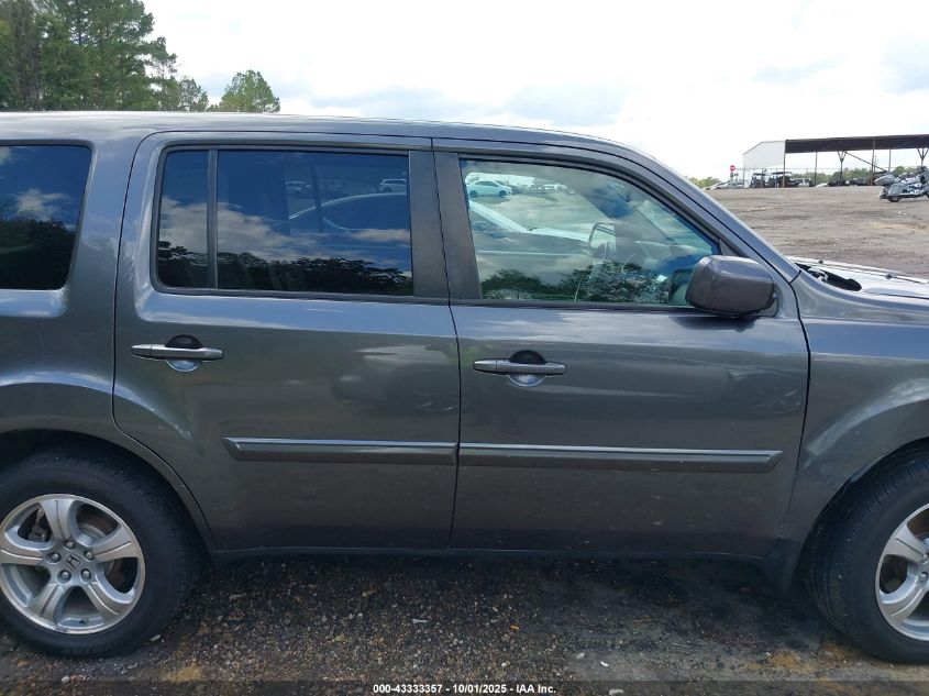 2014 Honda Pilot Ex-L VIN: 5FNYF3H59EB028519 Lot: 43333357