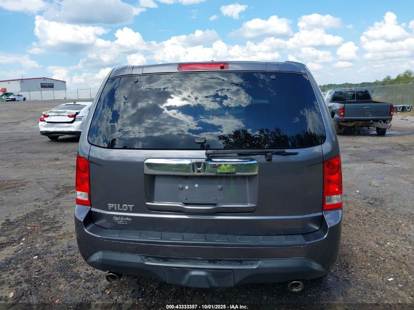 2014 Honda Pilot Ex-L VIN: 5FNYF3H59EB028519 Lot: 43333357