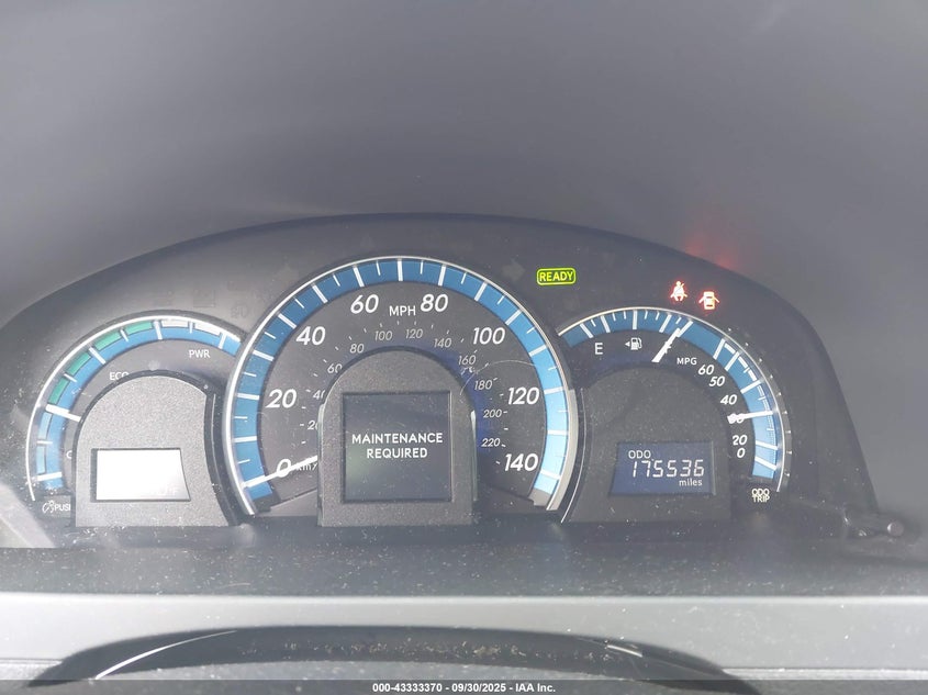 2013 Toyota Camry Hybrid Xle VIN: 4T1BD1FK5DU071300 Lot: 43333370