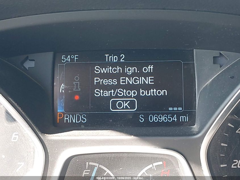 2014 Ford Focus Titanium VIN: 1FADP3N24EL373675 Lot: 43333383