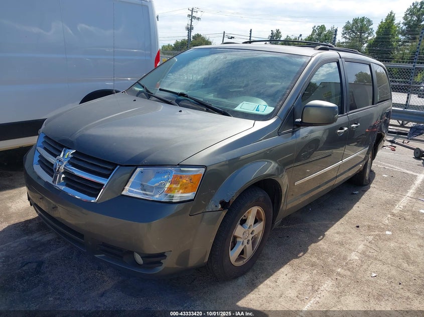 2010 Dodge Grand Caravan Sxt grey van gasoline 2D4RN5D17AR317020 photo #3