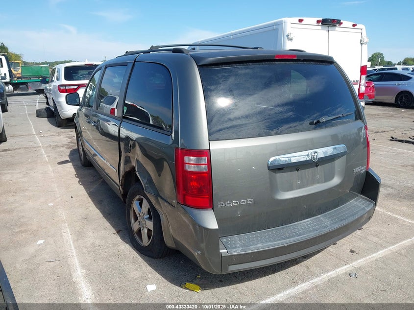 2010 Dodge Grand Caravan Sxt grey van gasoline 2D4RN5D17AR317020 photo #4