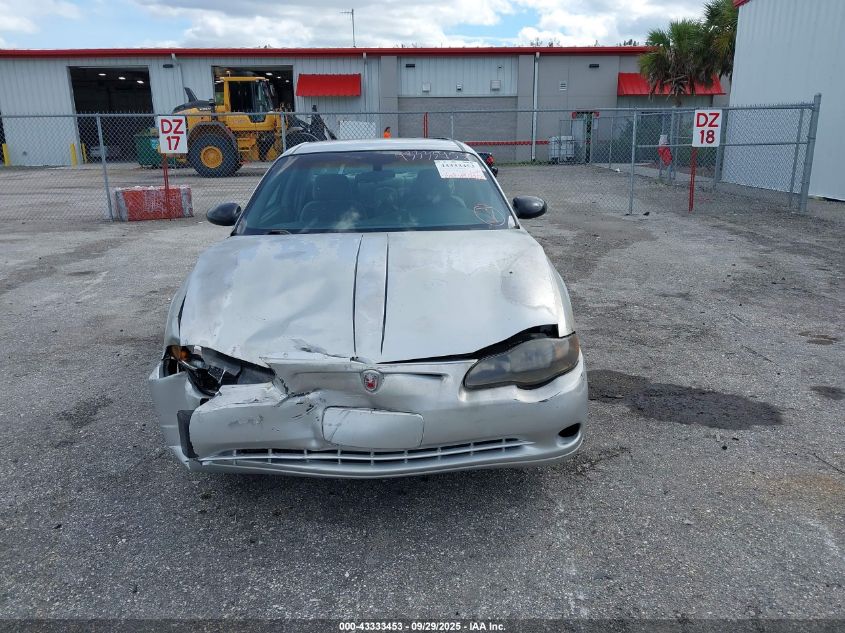 2004 Chevrolet Monte Carlo Ls VIN: 2G1WW12E849297112 Lot: 43333453