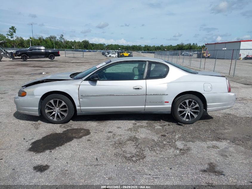 2004 Chevrolet Monte Carlo Ls VIN: 2G1WW12E849297112 Lot: 43333453