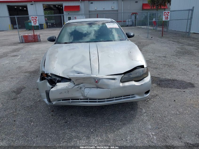 2004 Chevrolet Monte Carlo Ls VIN: 2G1WW12E849297112 Lot: 43333453