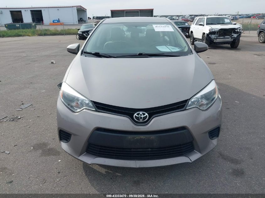 2014 Toyota Corolla Le VIN: 2T1BURHE4EC178833 Lot: 43333470