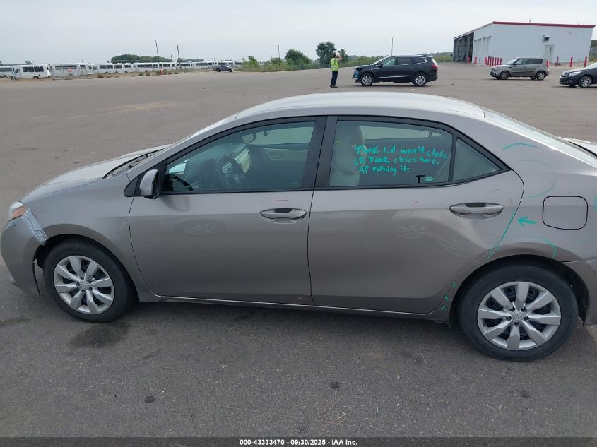 2014 Toyota Corolla Le VIN: 2T1BURHE4EC178833 Lot: 43333470