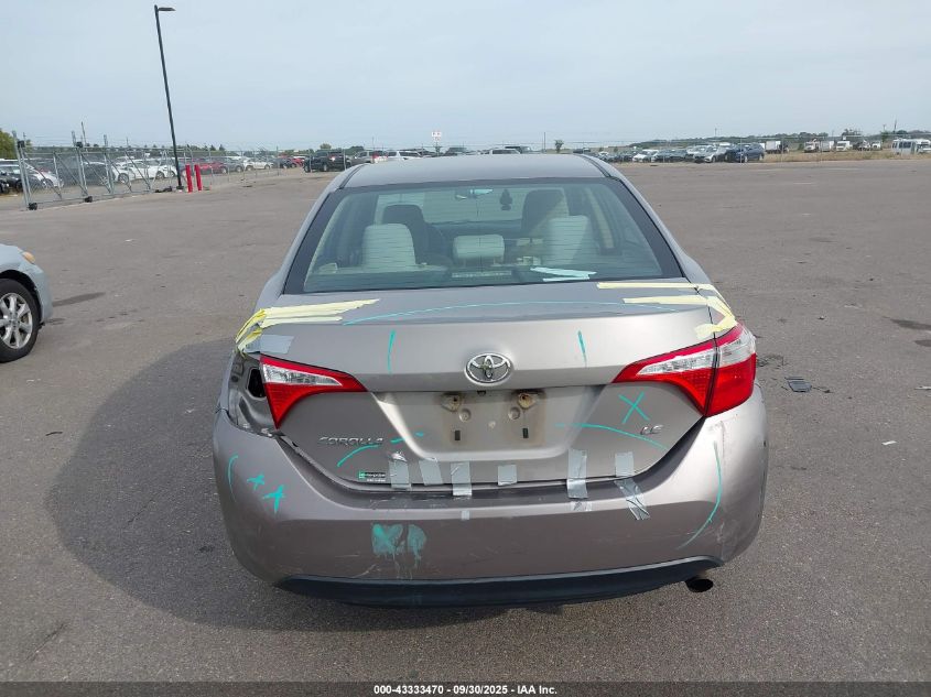 2014 Toyota Corolla Le VIN: 2T1BURHE4EC178833 Lot: 43333470