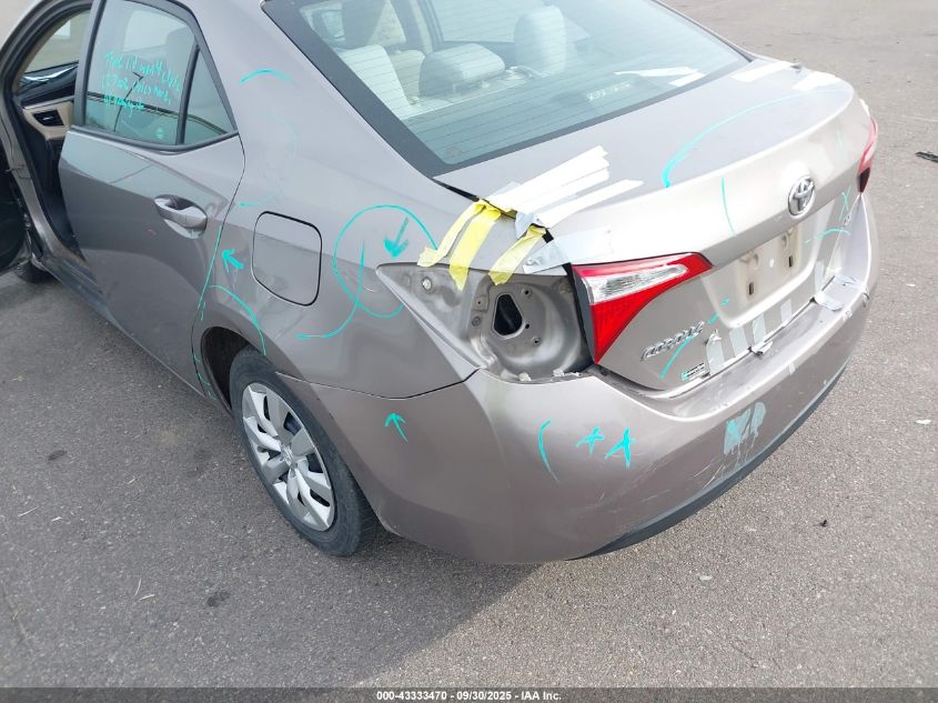 2014 Toyota Corolla Le VIN: 2T1BURHE4EC178833 Lot: 43333470