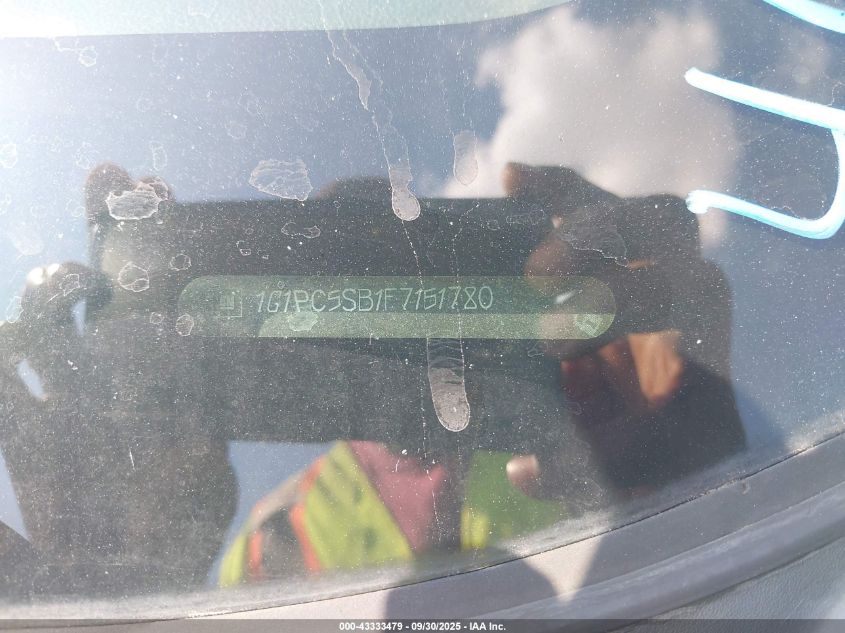 2015 Chevrolet Cruze 1Lt Auto VIN: 1G1PC5SB1F7151780 Lot: 43333479