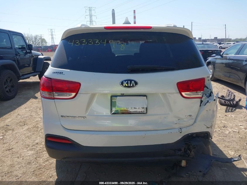 2016 Kia Sorento 3.3L Lx VIN: 5XYPGDA58GG063251 Lot: 43333498
