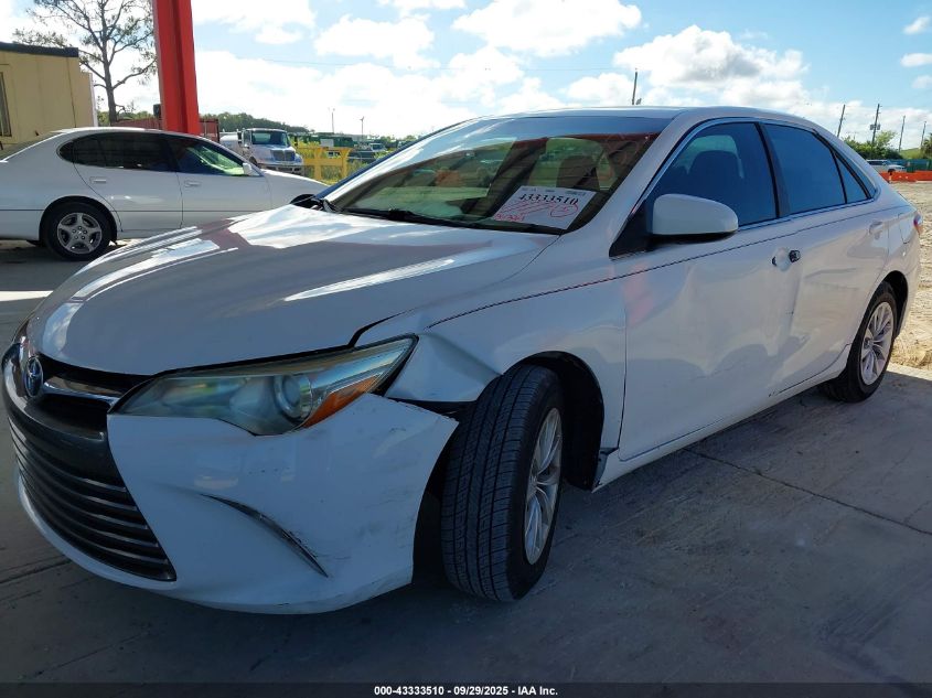 2015 Toyota Camry Le VIN: 4T4BF1FK2FR478784 Lot: 43333510