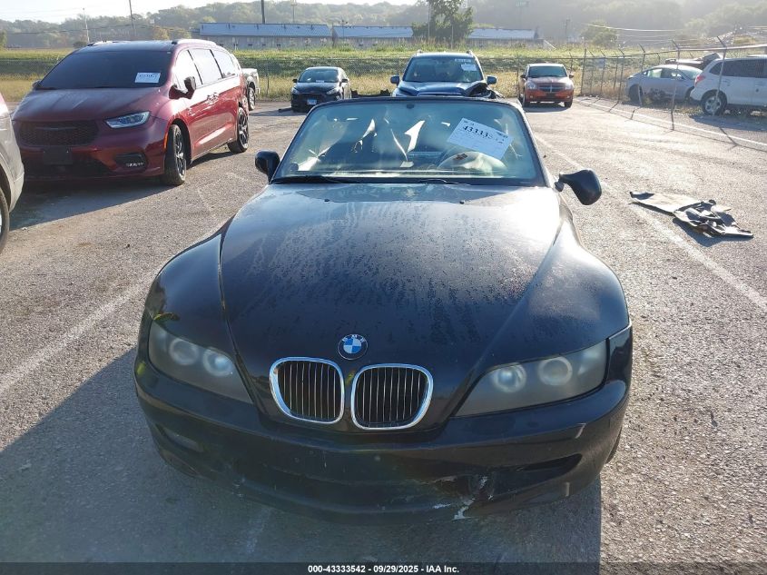 1997 BMW Z3 1.9L Roadster VIN: 4USCH732XVLE04065 Lot: 43333542