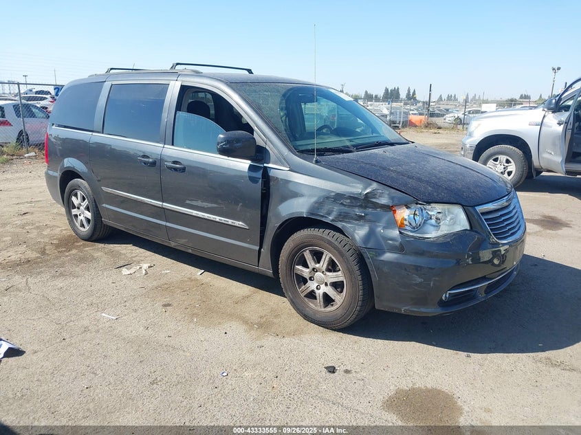 2011 Chrysler Town & Country Touring black van flexible 2A4RR5DG1BR615872 photo #1