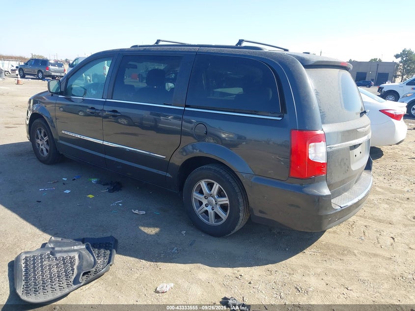 2011 Chrysler Town & Country Touring black van flexible 2A4RR5DG1BR615872 photo #4