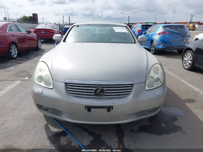2002 Lexus Sc 430 VIN: JTHFN48Y620010479 Lot: 43333660