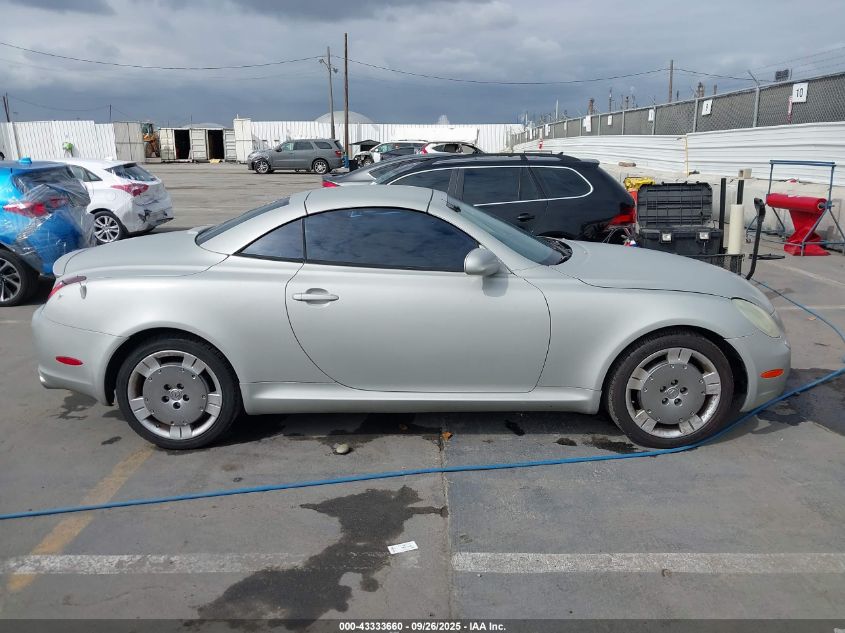 2002 Lexus Sc 430 VIN: JTHFN48Y620010479 Lot: 43333660