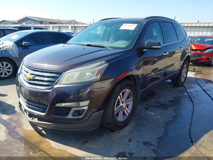 2015 CHEVROLET TRAVERSE 2LT - 1GNKRHKD2FJ142387