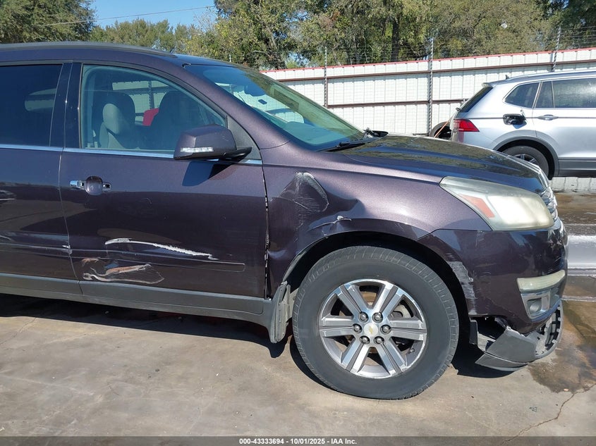 2015 CHEVROLET TRAVERSE 2LT - 1GNKRHKD2FJ142387