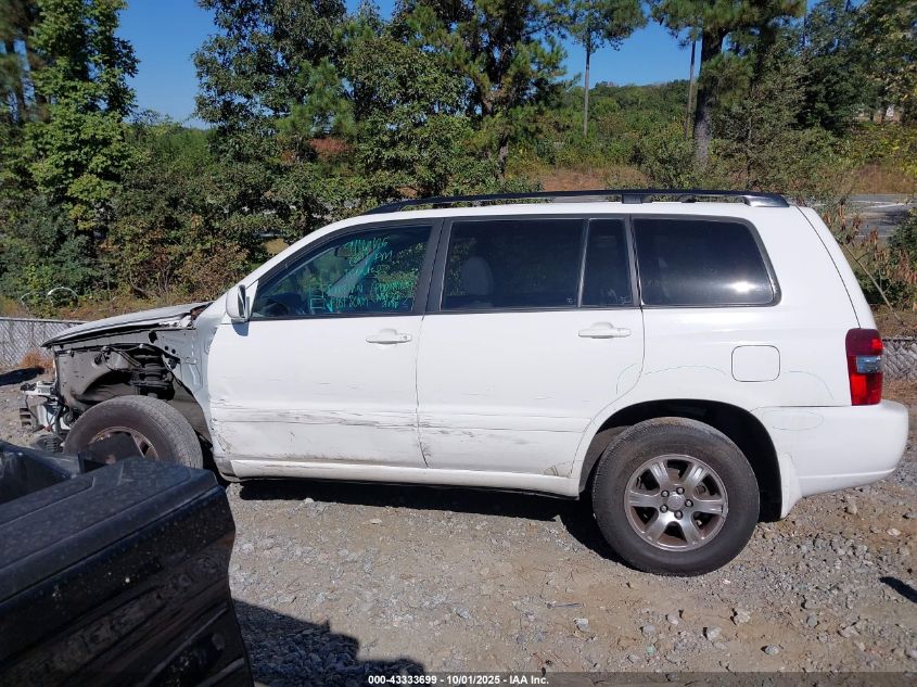 2005 Toyota Highlander V6 VIN: JTEGP21A850046739 Lot: 43333699