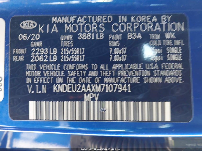 2021 KIA SELTOS S - KNDEU2AAXM7107941