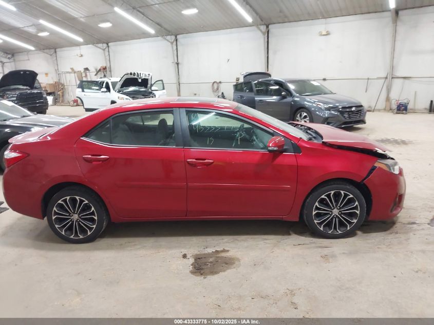 2015 Toyota Corolla S Plus VIN: 2T1BURHE1FC322937 Lot: 43333775