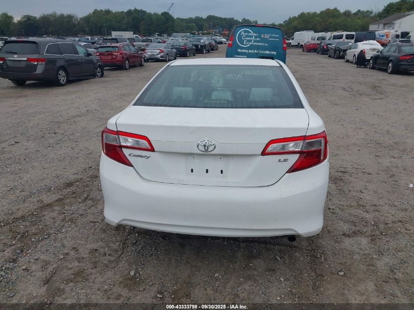 2012 Toyota Camry Le VIN: 4T1BF1FK2CU535698 Lot: 43333798