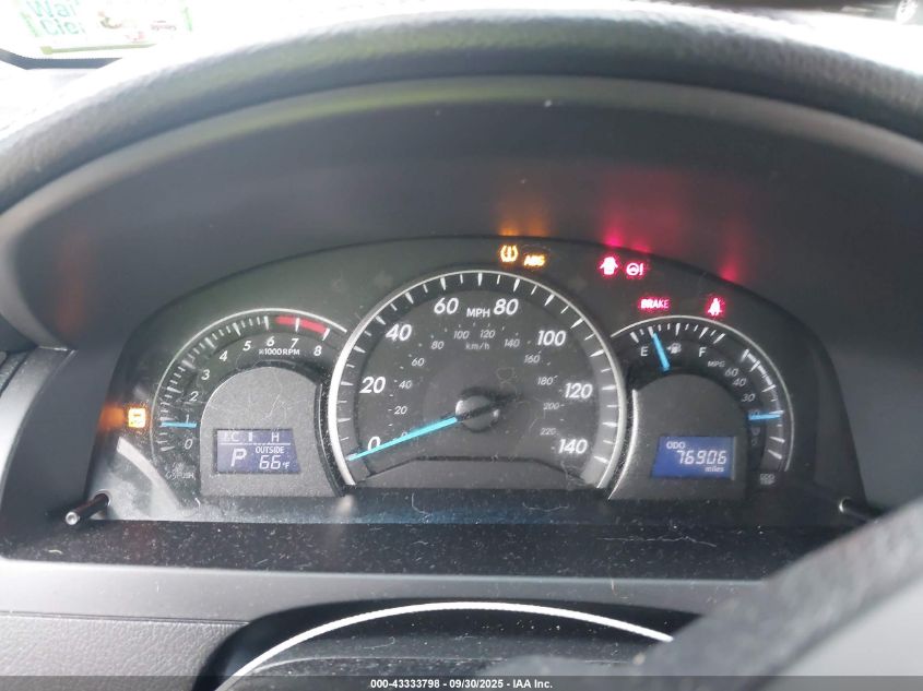 2012 Toyota Camry Le VIN: 4T1BF1FK2CU535698 Lot: 43333798