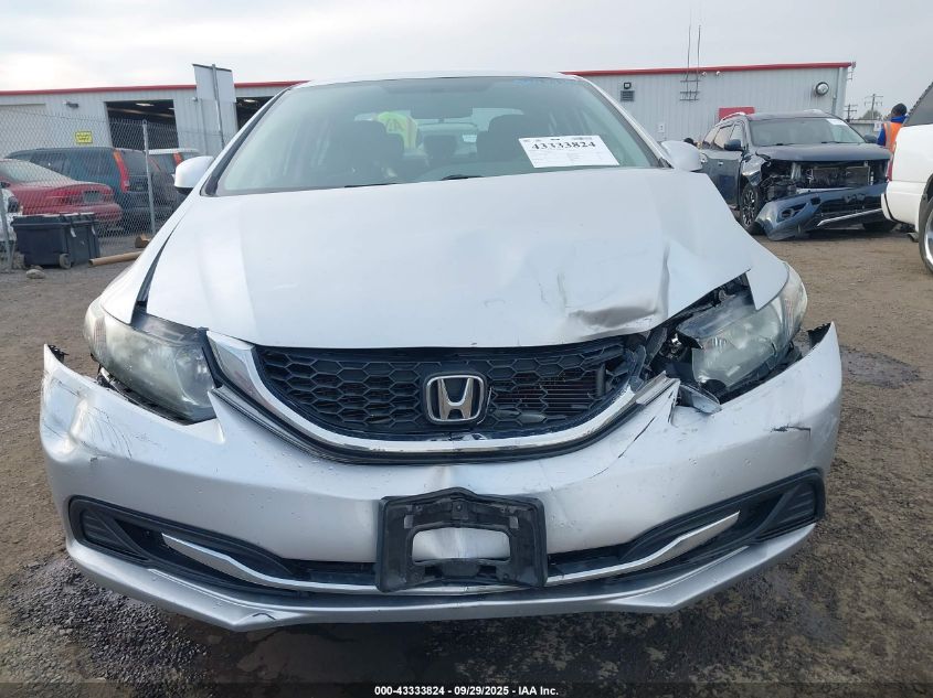 2013 Honda Civic Lx VIN: 2HGFB2F52DH593110 Lot: 43333824
