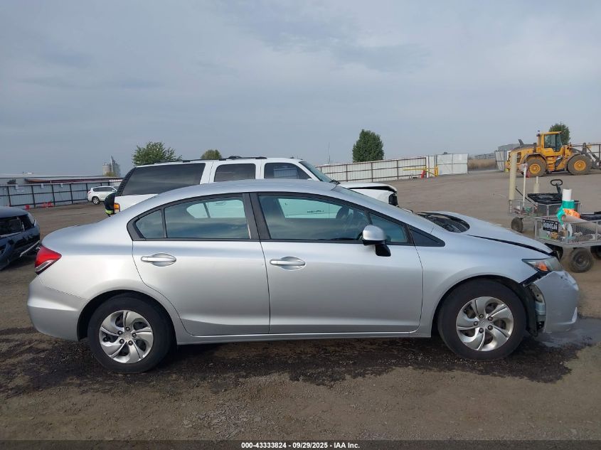 2013 Honda Civic Lx VIN: 2HGFB2F52DH593110 Lot: 43333824